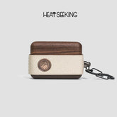 Handmade cowhide suitable for Apple Bluetooth headset earphone case airpods4 generation pro anti-fall high-end three-dimensional pro2 generation creative sheepskin wooden handmade earphone protective cover second generation