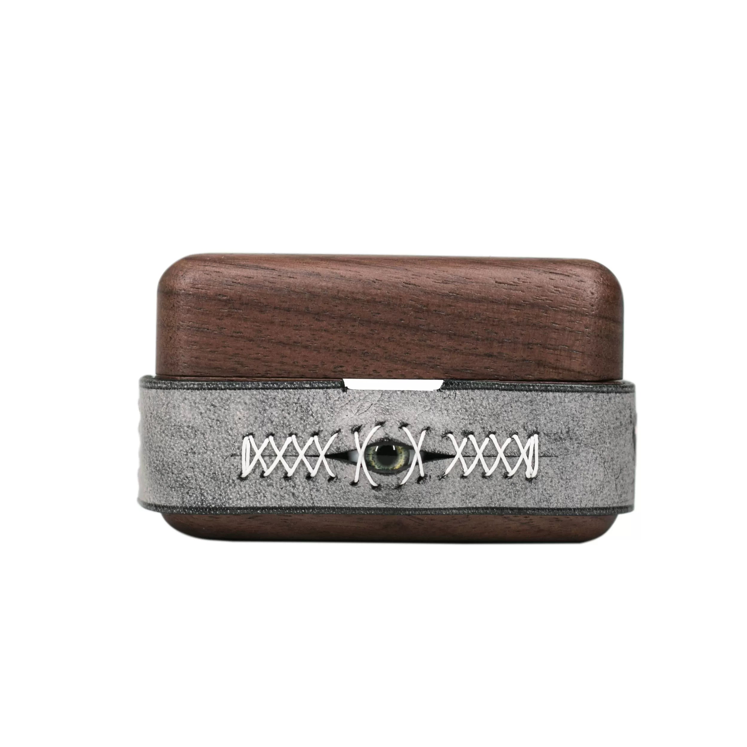 Sony WF-1000xm6 handmade genuine leather walnut suitable for Bluetooth headset protective cover WF-1000xm5 all-inclusive 4th and 5th generation wooden eyes linkbuds S creative