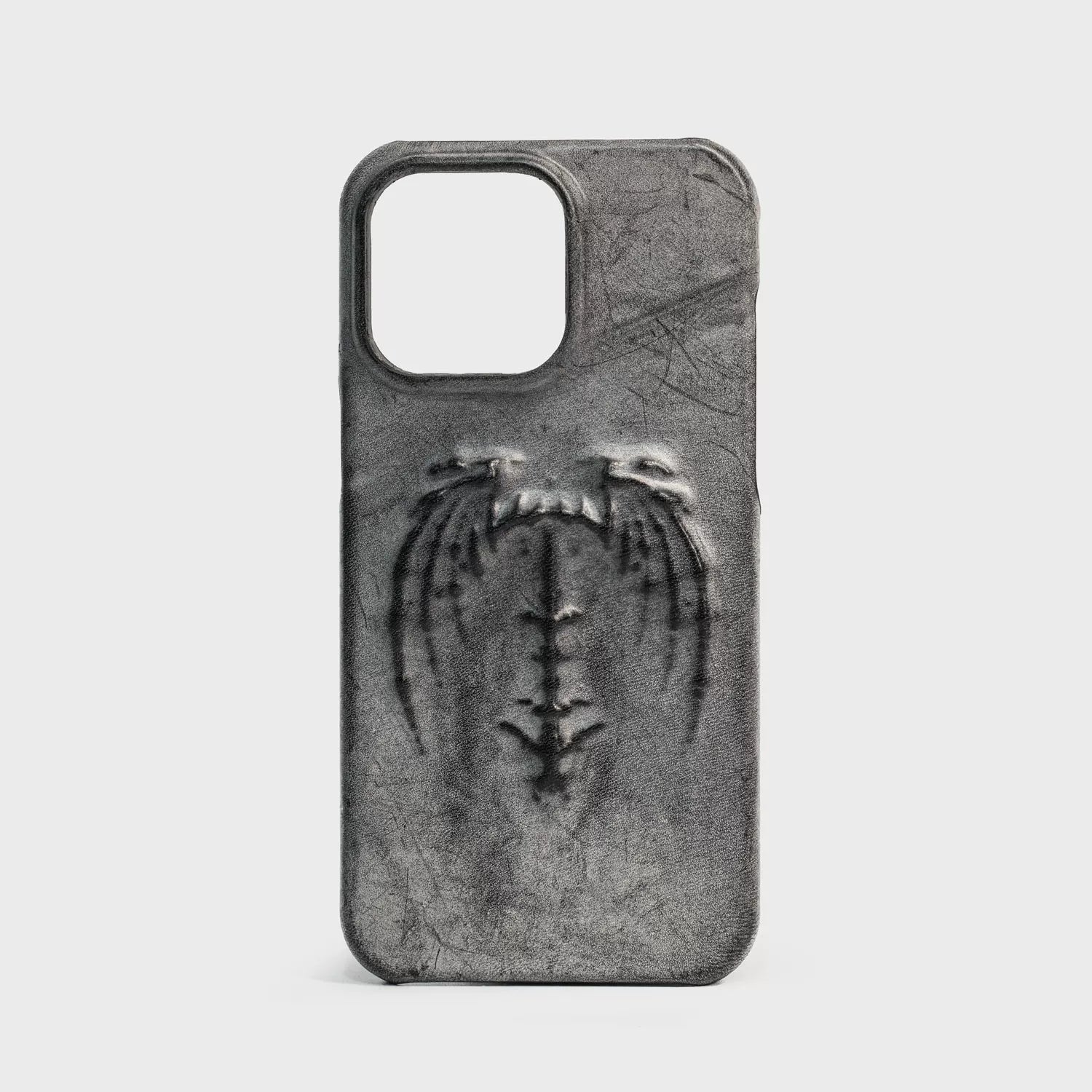 Retro Gothic vampire bat wing embossed dark style mobile phone case creative suitable for Apple iPhone16 punk accessories mobile phone protective cover 15promax17pro art style