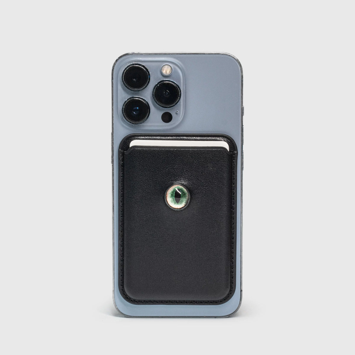 magSafe magnetic card holder is suitable for Apple card holder adsorption card holder wallet creative eye genuine leather cowhide
