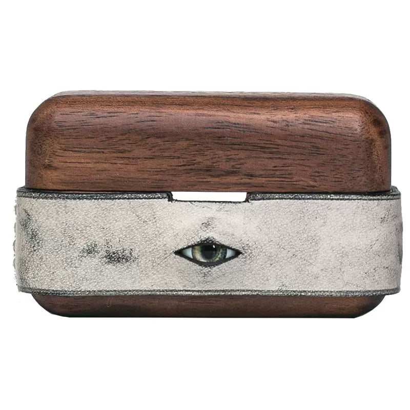 Sony WF-1000xm6 handmade genuine leather walnut suitable for Bluetooth headset protective cover WF-1000xm5 all-inclusive 4th and 5th generation wooden eyes linkbuds S creative
