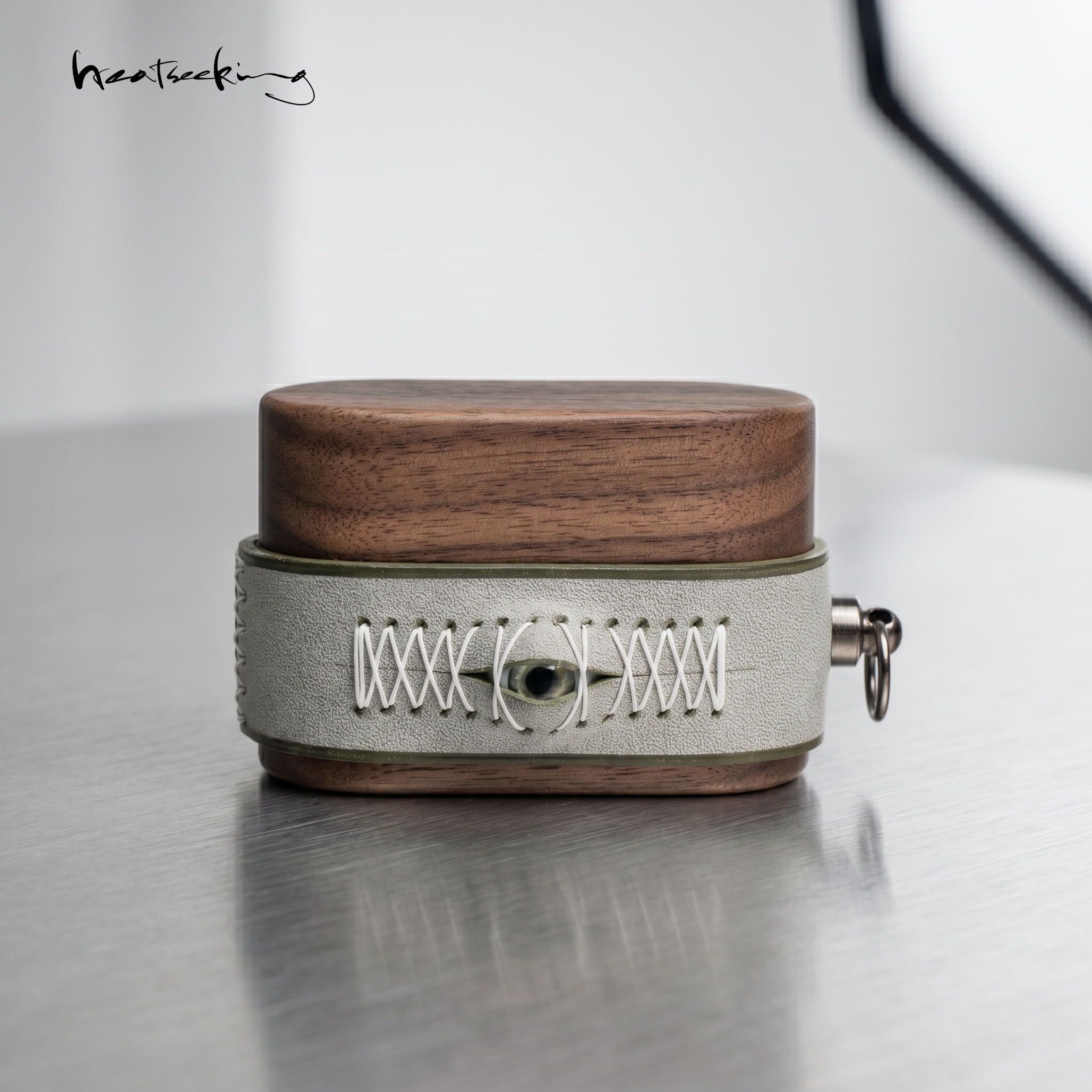 Sony WF-1000xm6 handmade genuine leather walnut suitable for Bluetooth headset protective cover WF-1000xm5 all-inclusive 4th and 5th generation wooden eyes linkbuds S creative