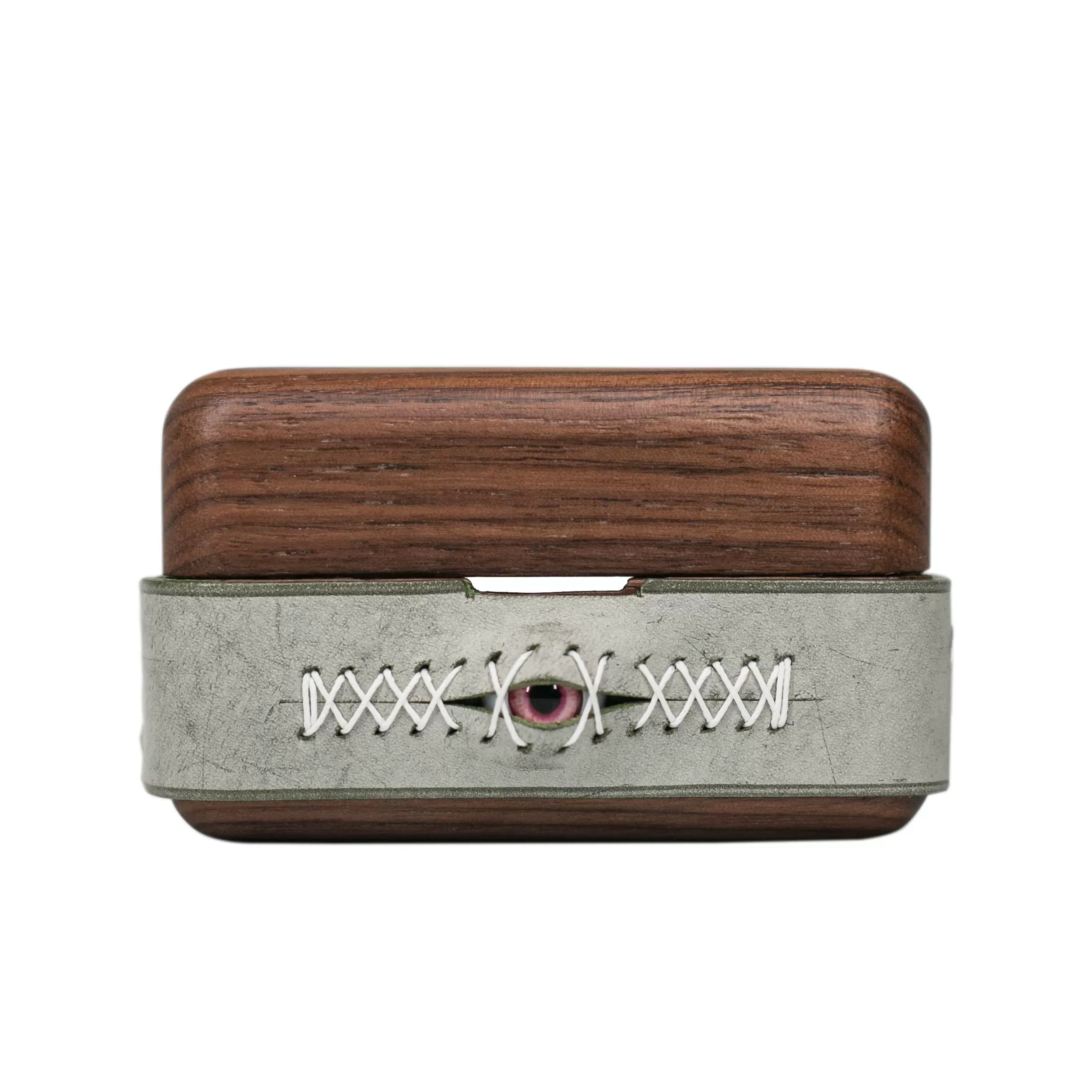Sony WF-1000xm6 handmade genuine leather walnut suitable for Bluetooth headset protective cover WF-1000xm5 all-inclusive 4th and 5th generation wooden eyes linkbuds S creative