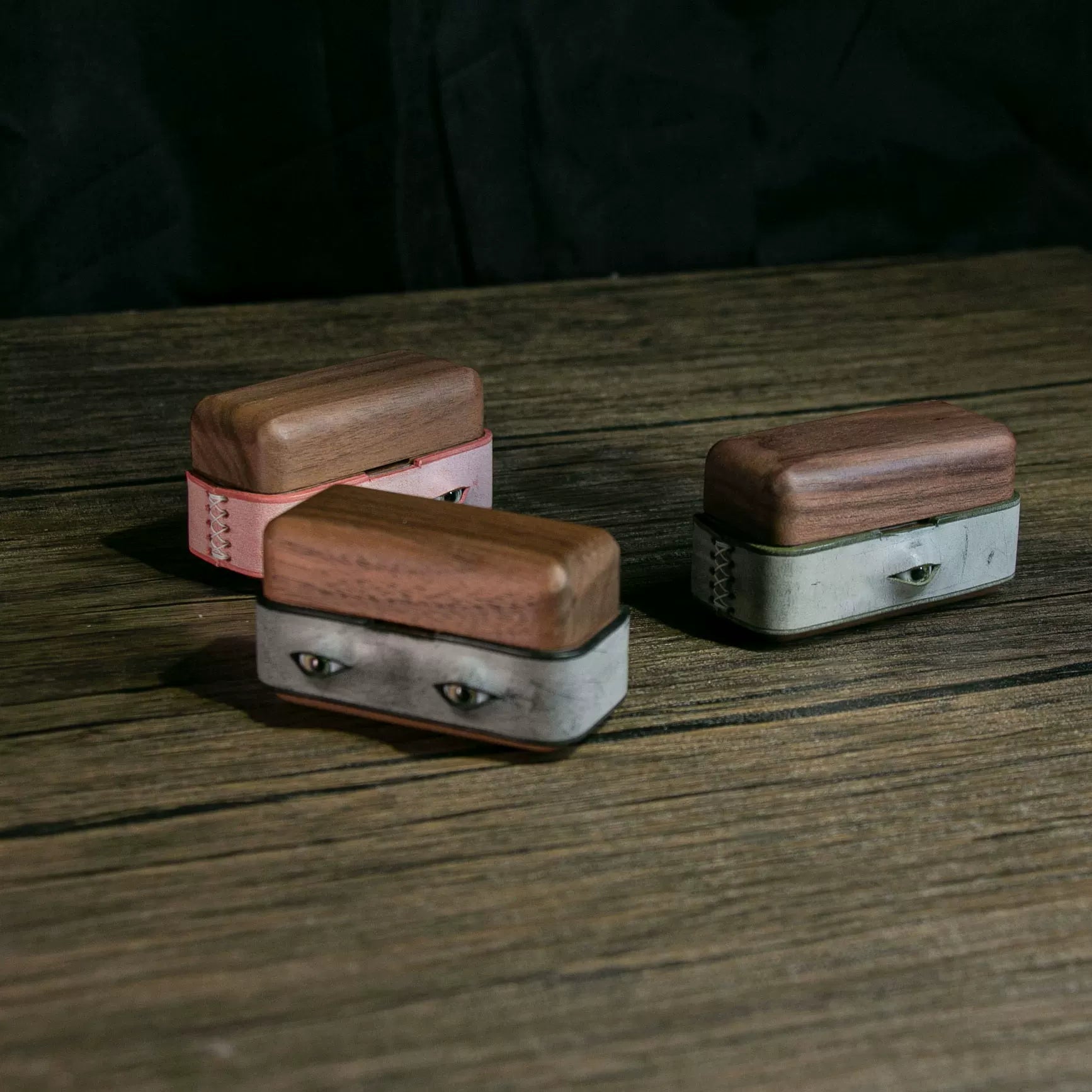 Sony WF-1000xm6 handmade genuine leather walnut suitable for Bluetooth headset protective cover WF-1000xm5 all-inclusive 4th and 5th generation wooden eyes linkbuds S creative