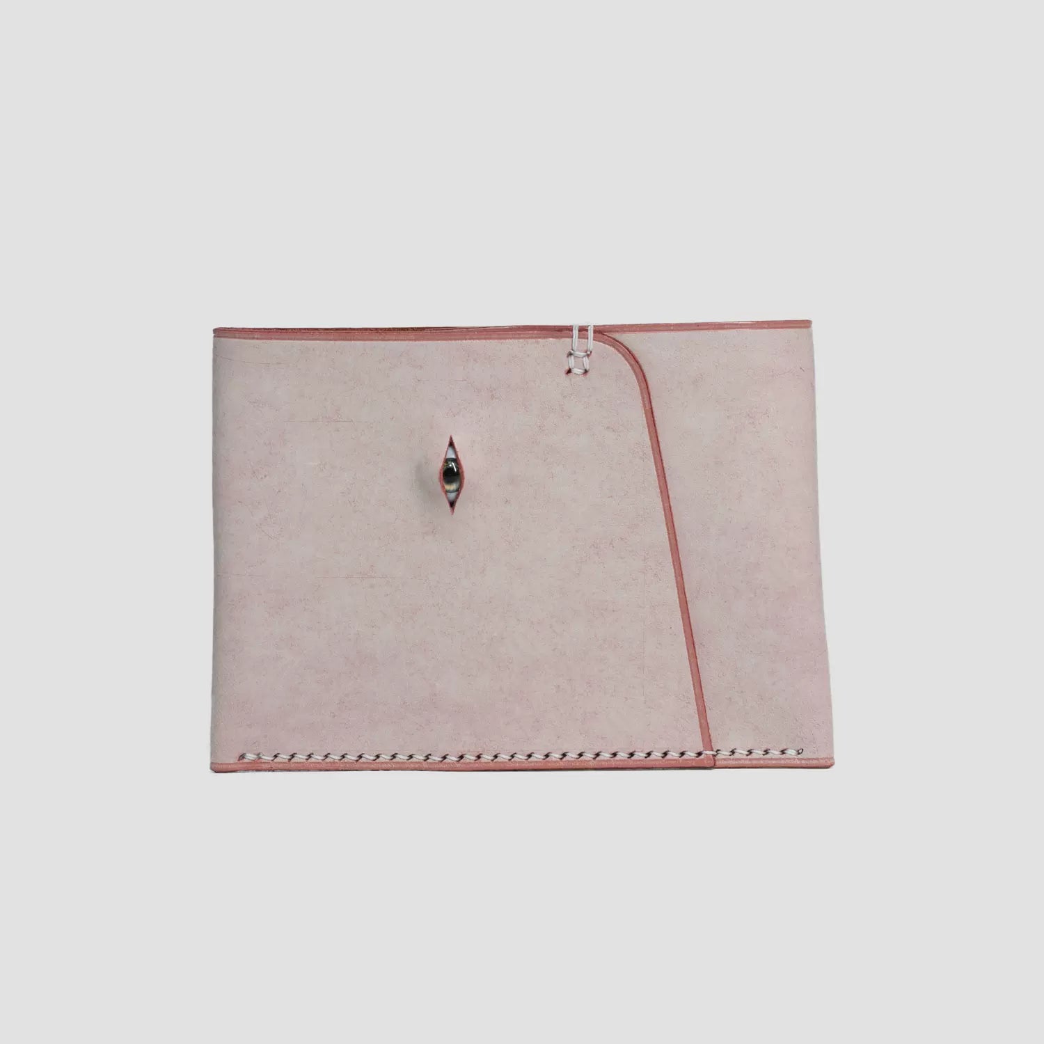 Handmade Card Bag Youth Wallet Card Slot Cowhide Niche Creative Eye Gift Genuine Leather Handmade Leather Goods Storage Bag
