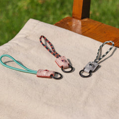 Heatseeking Keychain Mobile Phone Lanyard Anti-Lost Creative Umbrella Rope Handmade Car Key Rope Small Pendant Personality