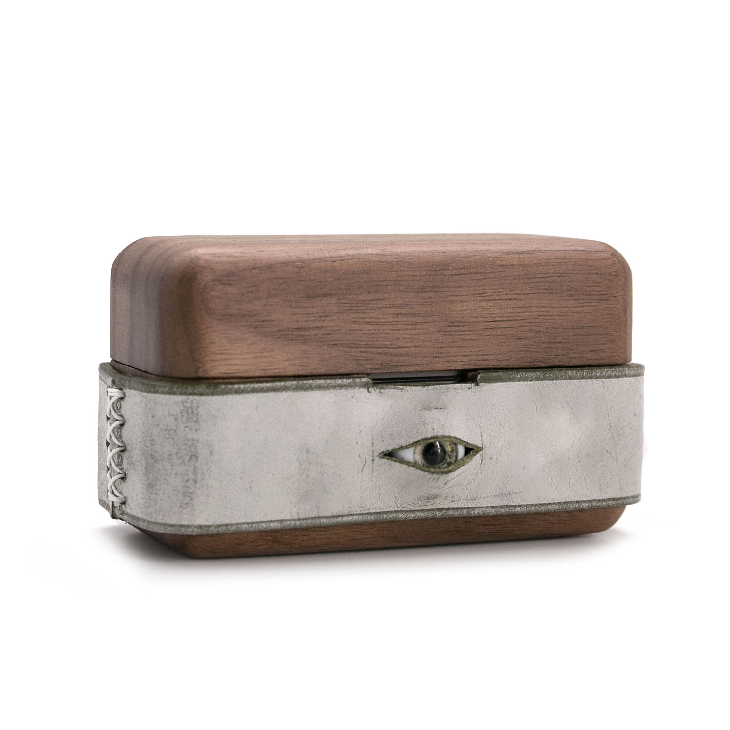 Sony WF-1000xm6 handmade genuine leather walnut suitable for Bluetooth headset protective cover WF-1000xm5 all-inclusive 4th and 5th generation wooden eyes linkbuds S creative